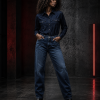 SpottedHawk Frame Slim Straight Jean